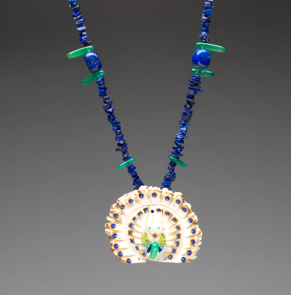 Phenomenal Peacock Pendant Necklace