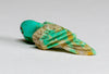 Tiny Turquoise Pocket Parrot By Dan Simplicio Jr.