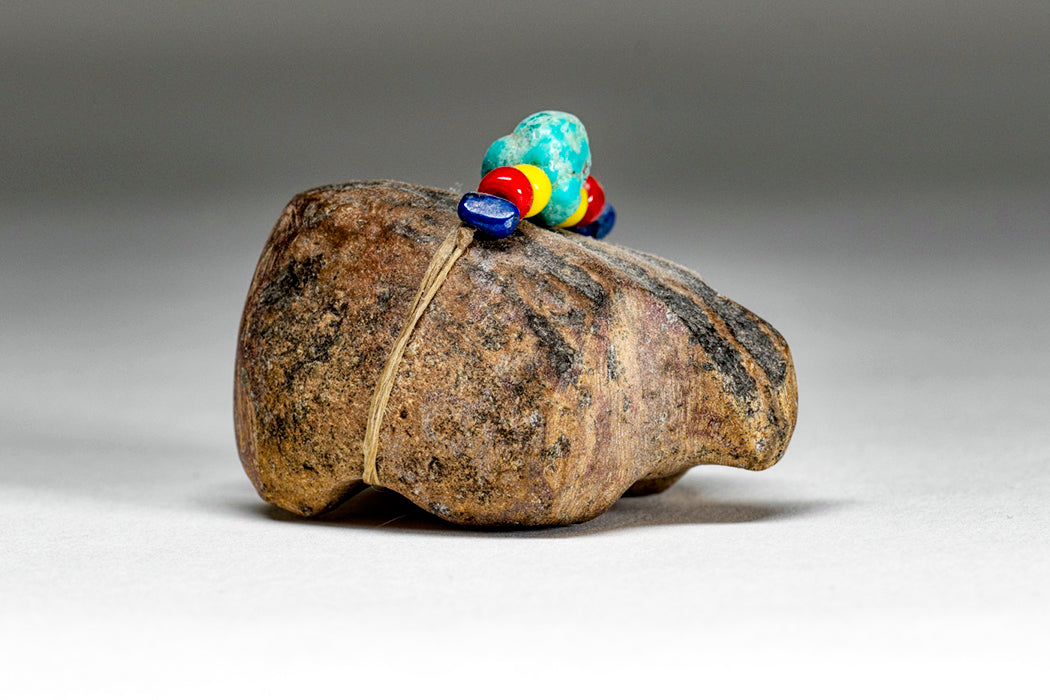 Primitive Found Stone Turtle By Joe Medina, Zia Pueblo, Beloved Father Of Salvador Romero