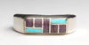 Turquoise & Sugilite Channel Inlaid Ring