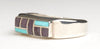 Turquoise & Sugilite Channel Inlaid Ring
