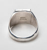 Sterling Silver, Kingman Turquoise & Jet Inlaid Ring