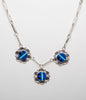 Lapis, Turquoise & Jet Inlaid Necklace