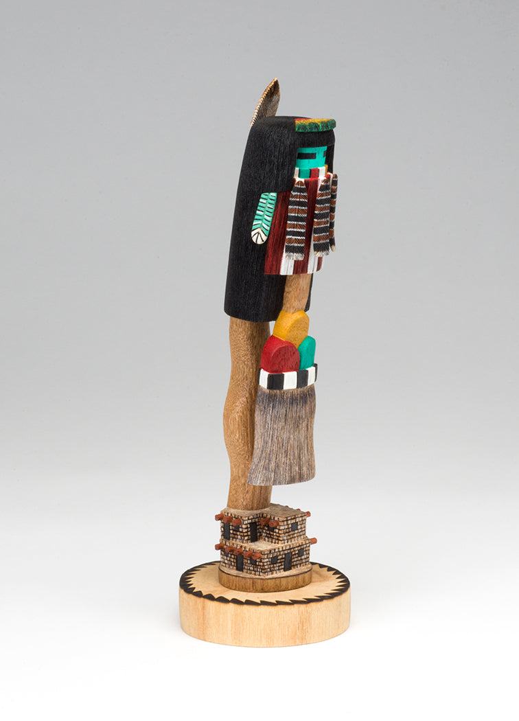 "Red Beard Rain Dancer, Spirit From The Kiva" Katsina Doll