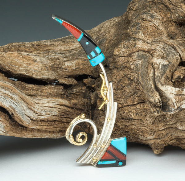 Zuni Rainbird Pin