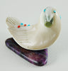 Flowing Pacific Green Snail Shell Bird On Sugilite Base