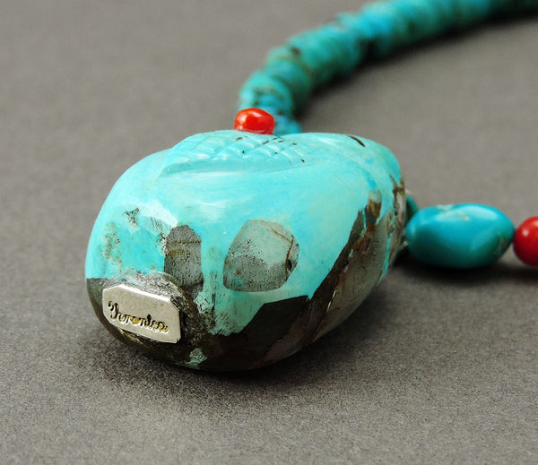 Turquoise Corn Maiden Pendant Necklace – Keshi The Zuni Connection