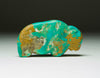 Large Turquoise Bison From Long Ago, With Honor